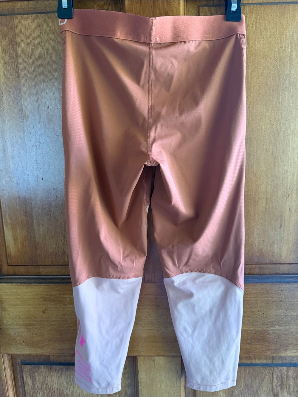 Nike Two-Tone Rose and Blush Girls' Performance Leggings - Picture 3 of 3